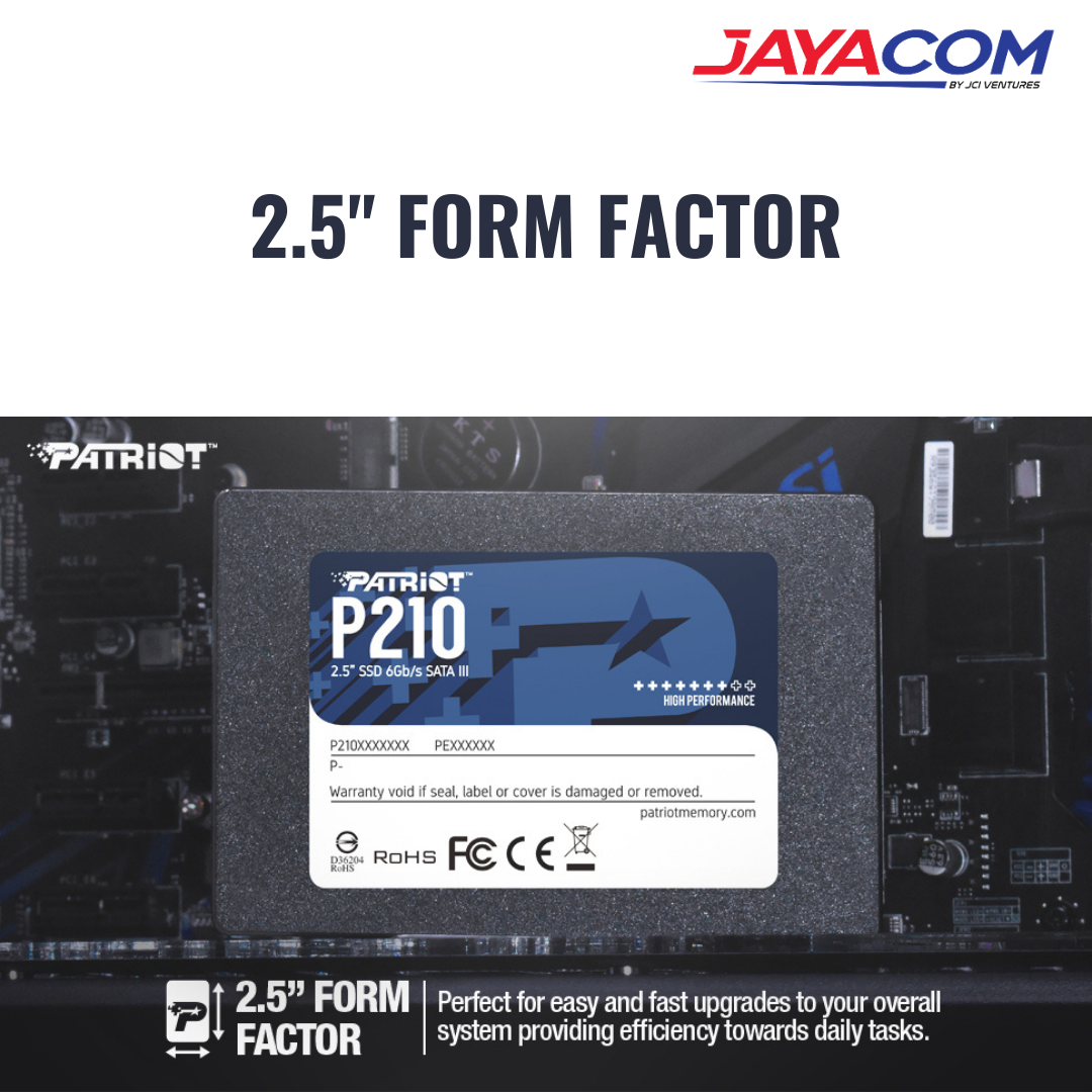PATRIOT P210 2.5" SATA 3 SOLID STATE DRIVE SSD (128GB / 256GB / 512GB ...